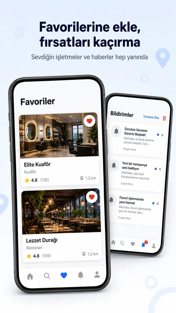 Favourites and notifications